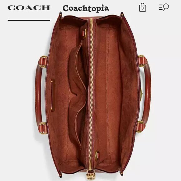 Coach Authentic CC Signature Brooke New Carryall Handbag - Picture 14 of 16